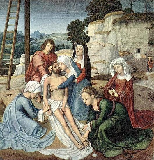 Gerard David The Deposition Norge oil painting art